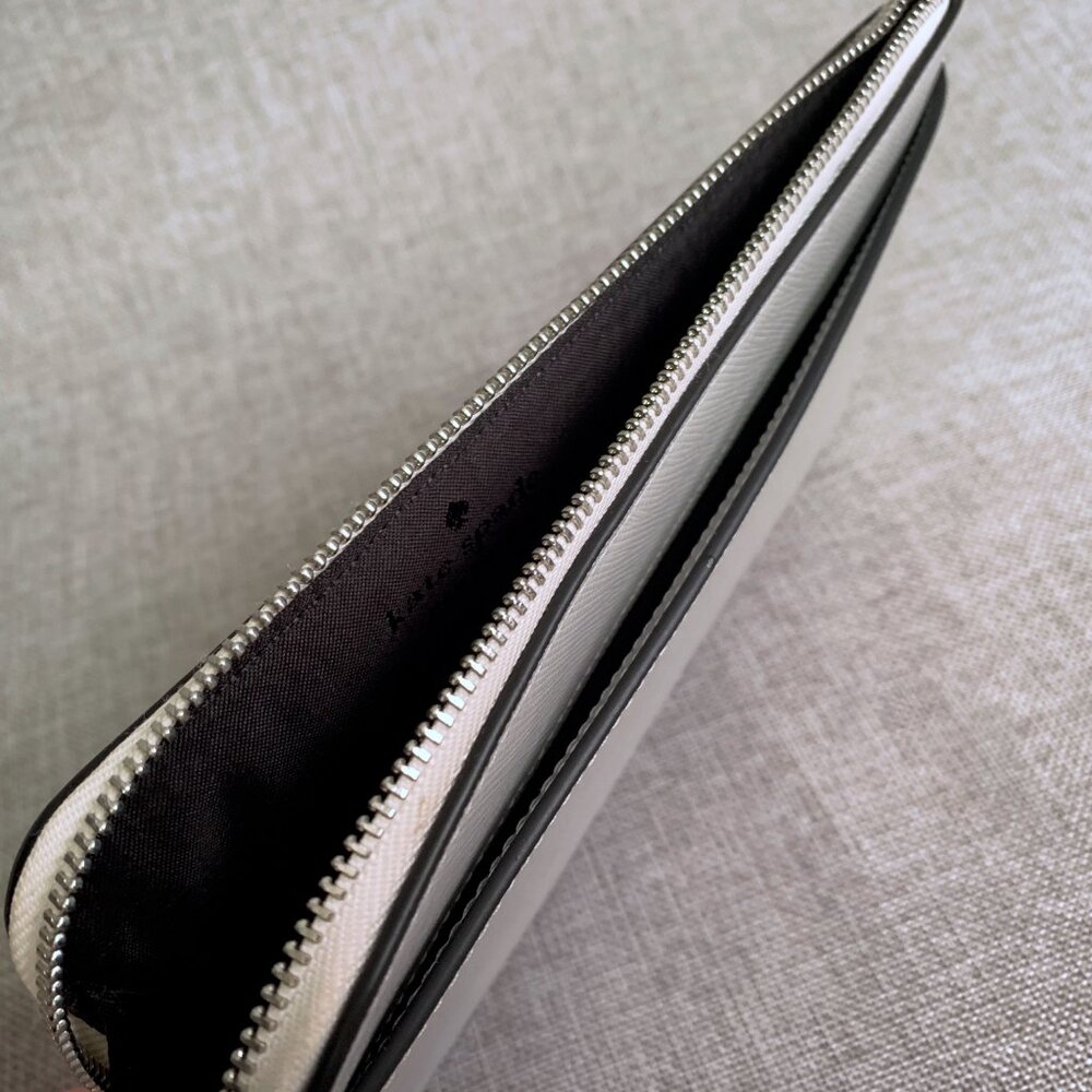 Kate Spade Lucy Medium L-Zip Wristlet Colorblock Saffiano NWT - Picture 5 of 6